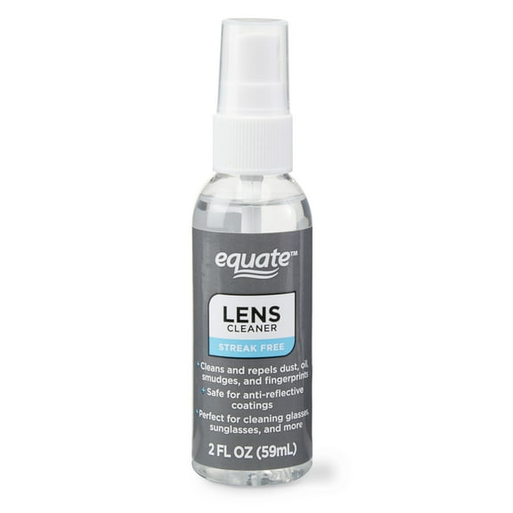 Equate Streak-Free Lens Cleaner, 2 oz Spray Bottle, 1 Count