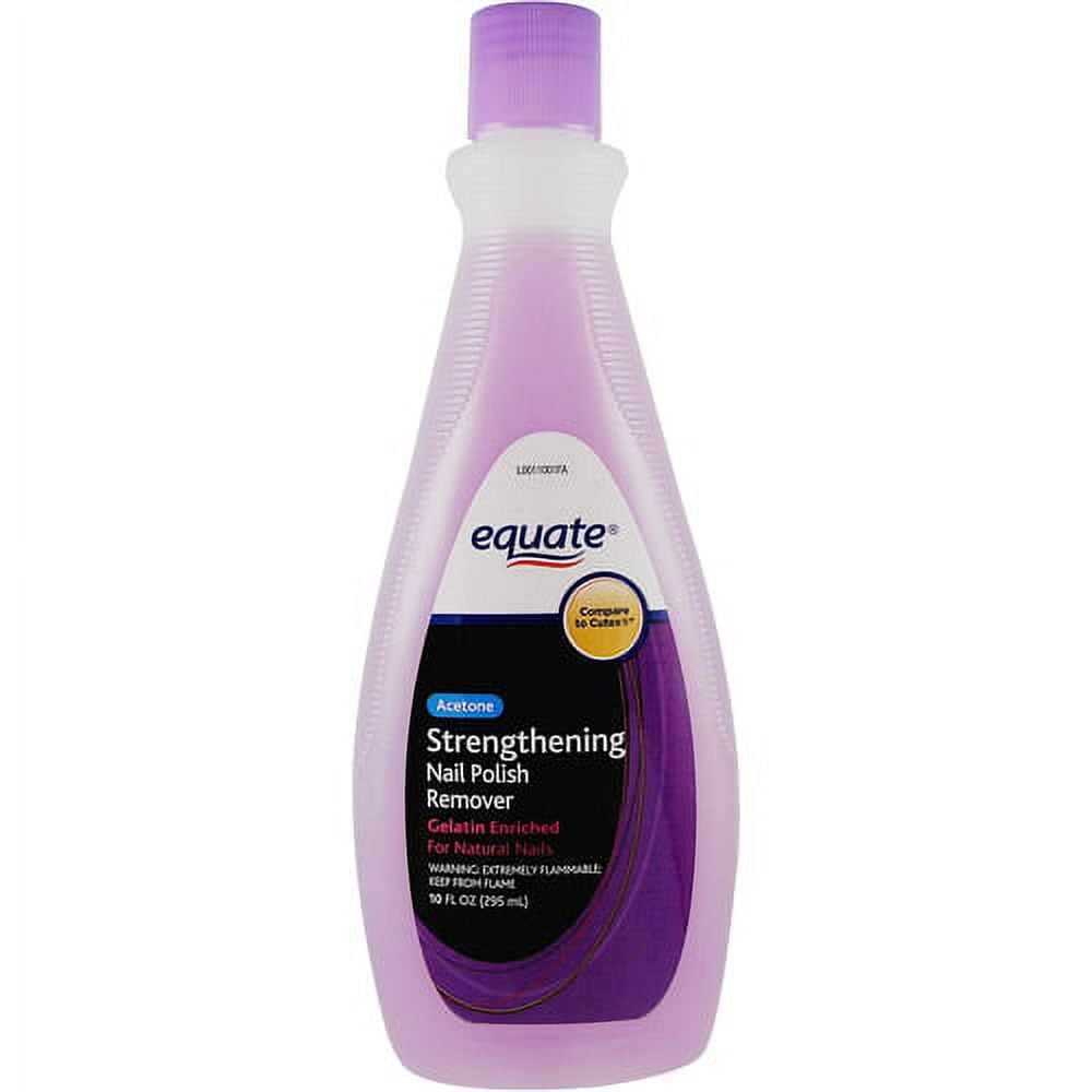 Equate Strengthening Nail Polish Remover, 10 fl oz