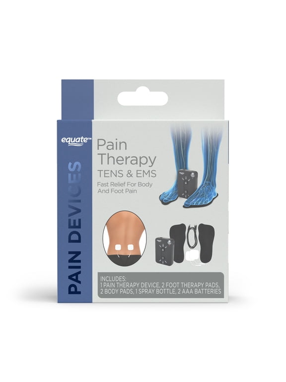 TENS & EMS Pain Therapy Device, Electric Muscle and Nerve Stimulator for Effective Pain Management