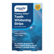 Equate 10 Day Timeless White Teeth Whitening Kit (20 Strips), Compare to Crest® 3D Whitestrips® Classic White