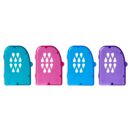 Equate Travel Toothbrush Cap, 4 Ct, Multi-Color