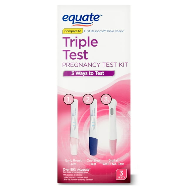 Equate Triple Test Pregnancy Test Kit