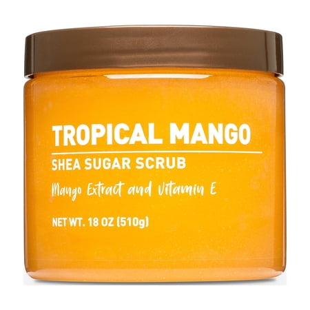 Equate Shea Sugar Scrub, Tropical Mango, 18 oz