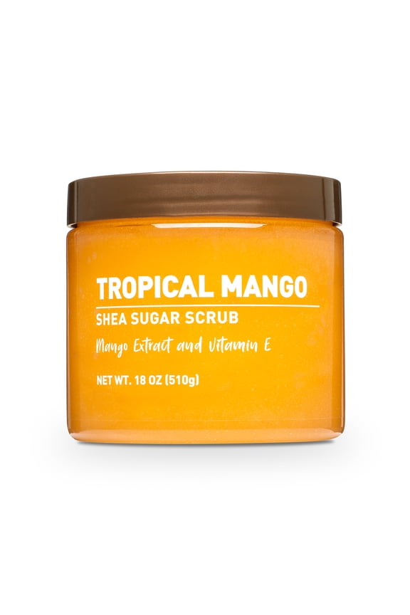 Shea Sugar Scrub, Tropical Mango, 18 oz