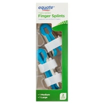 Equate Two-Sided Finger Splints, 2 Count (1 medium, 1 large)