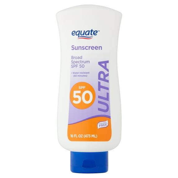 Equate Ultra Sunscreen Broad Spectrum Lotion, SPF 50, 16 fl oz