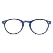 Equate Unisex Kai Bluelight Reading Glasses with Case, Navy, +1.50