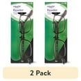 (2 pack) Equate Unisex Rectangular Reading Glasses with Case, Single