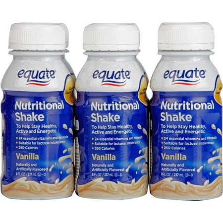 Equate Vanilla Nutritional Shake, 48 fl oz