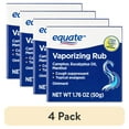 (4 pack) Equate Vaporizing Rub Topical Analgesic & Cough Suppressant