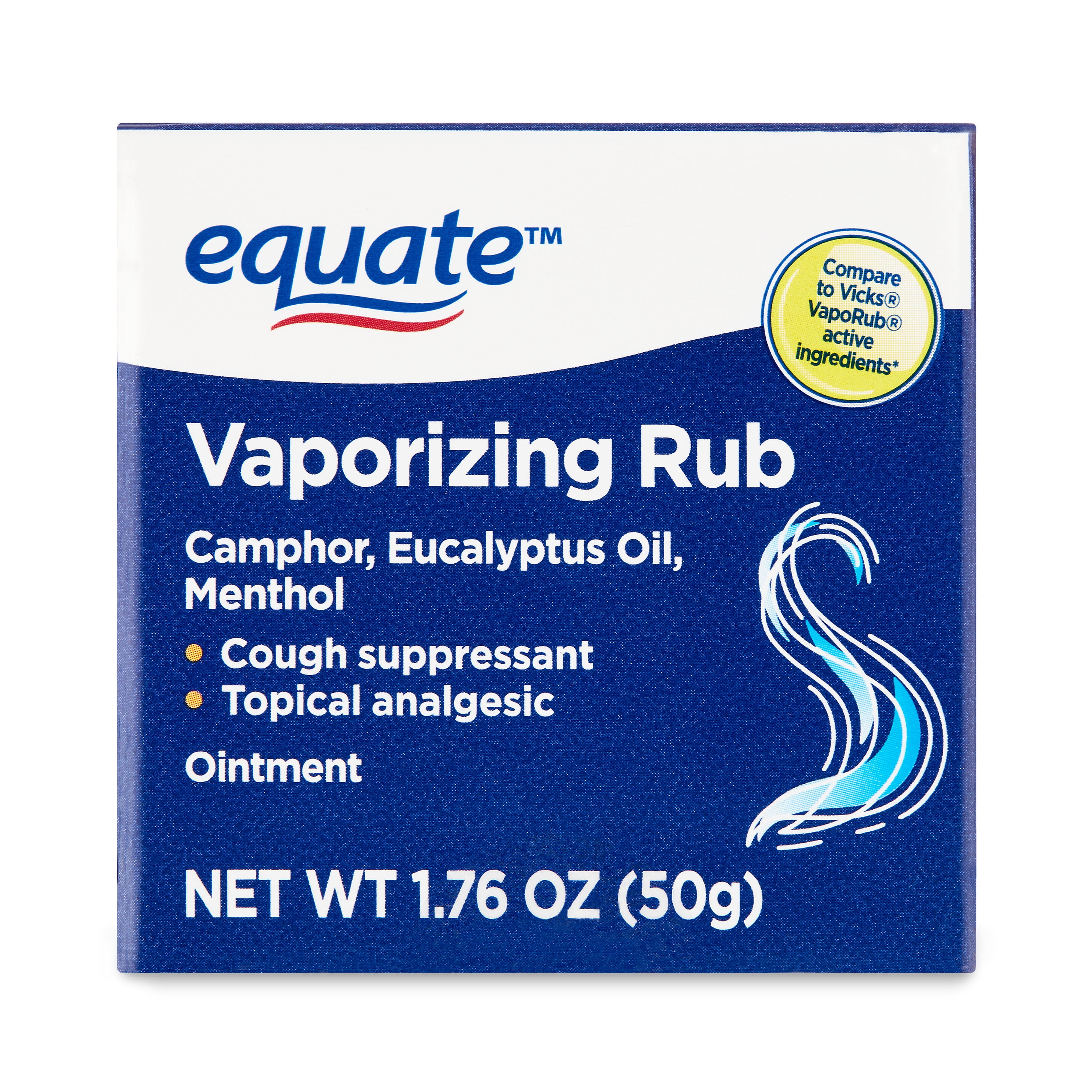 Equate Vaporizing Rub Topical Analgesic & Cough Suppressant Ointment