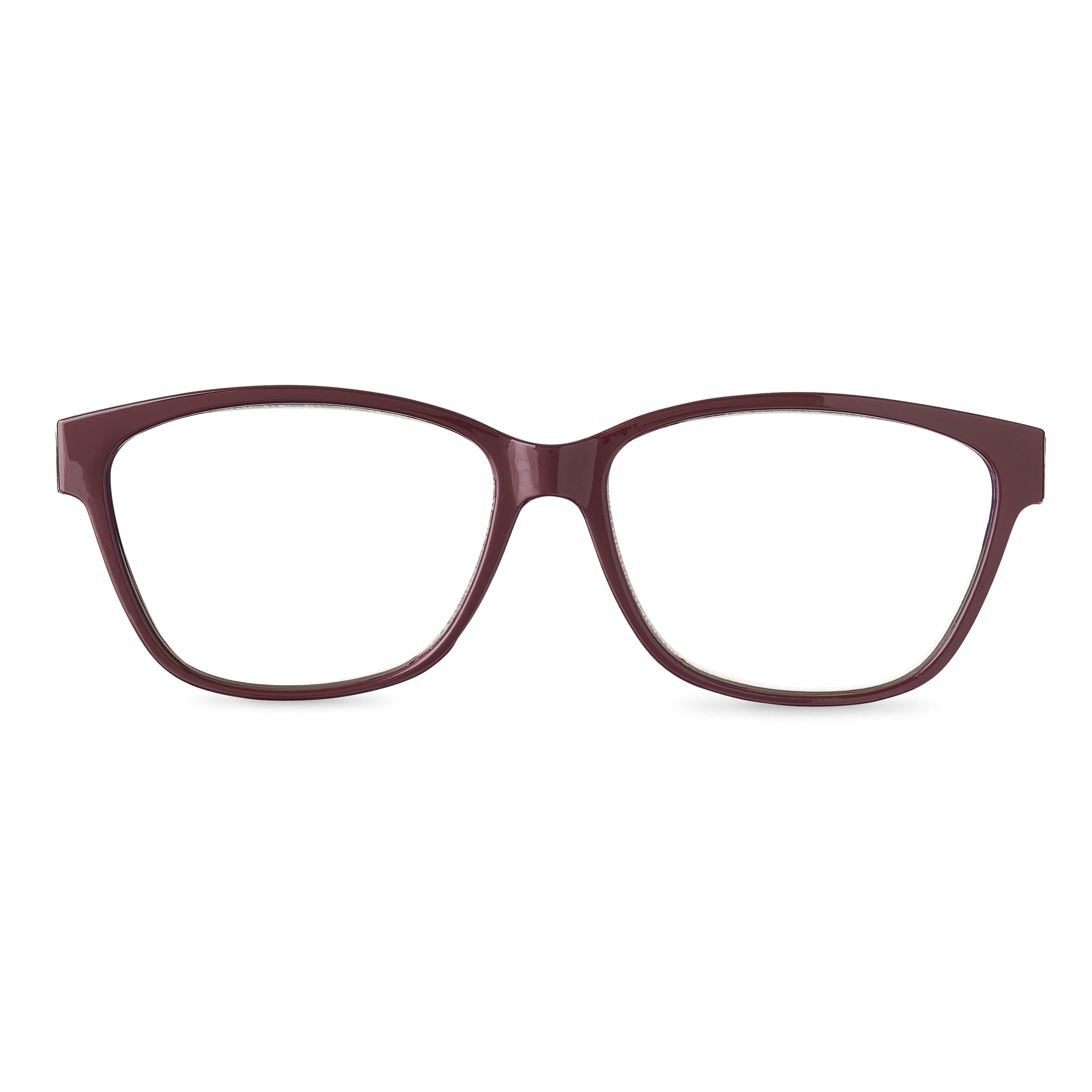 Equate Varuna Bluelight Reading Glasses with Case, Burgundy, +1.75