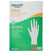 Equate Vinyl Exam Gloves, Large/x-Large, 100 Count