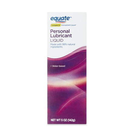 Equate Personal Lubricant Liquid, Water Based & Condom Compatible, 5 oz, Compare to Astroglide® Liquid
