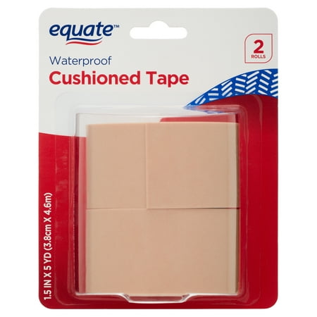 product image of Equate Waterproof Cushioned Tape, 1.5" x 5 yd, 2 Count