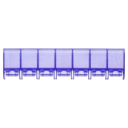 Equate Weekly 7 Day Pill Planner, Large Pill Organizer – Assorted Colors