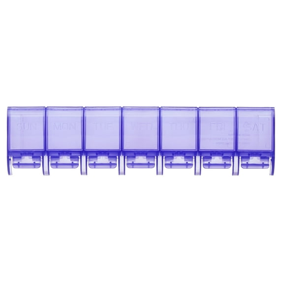 Equate Weekly 7 Day Pill Planner, Large Pill Organizer – Assorted Colors
