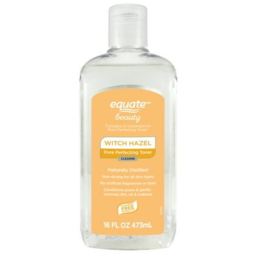 Equate Witch Hazel Skin Toner for Face Care of All Skin Types to Condition & Cleans Pores, 16 fl oz, Compare to Dickinson's® Pore Perfecting Toner