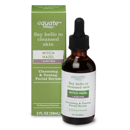 Equate Witch Hazel Serum + Aloe Vera, 2 fl oz Dropper Bottle