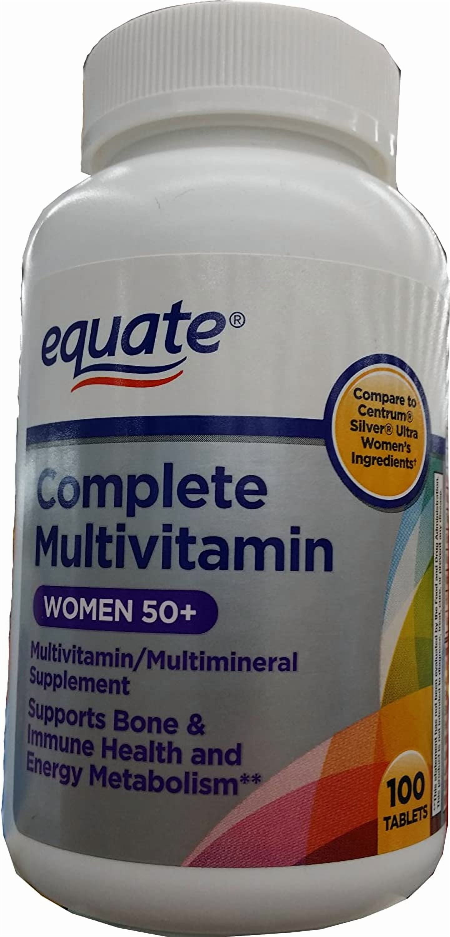 Equate Complete Multivitamin Women 50plus 100 Tablets
