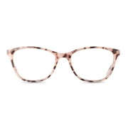 Equate Womens Blair Bluelight Cateye Reading Glasses with Case, Blush Tortoise, +2.00