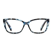 Equate Womens Orchid Cat eye Reading Glasses with Case, Blue Purple Tortoise, +2.50