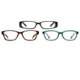 thumbnail image 1 of Equate Women's Sprig Value 3-Pack Rectangular Reading Glasses - Variety Pack, +2.50, 1 of 9