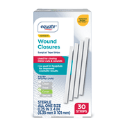 Equate Adhesive Wound Closures Surgical Tape Strips, 30 Count