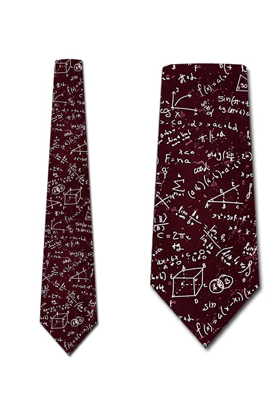 Equation Ties Mens Math Necktie Education Tie by Three Rooker