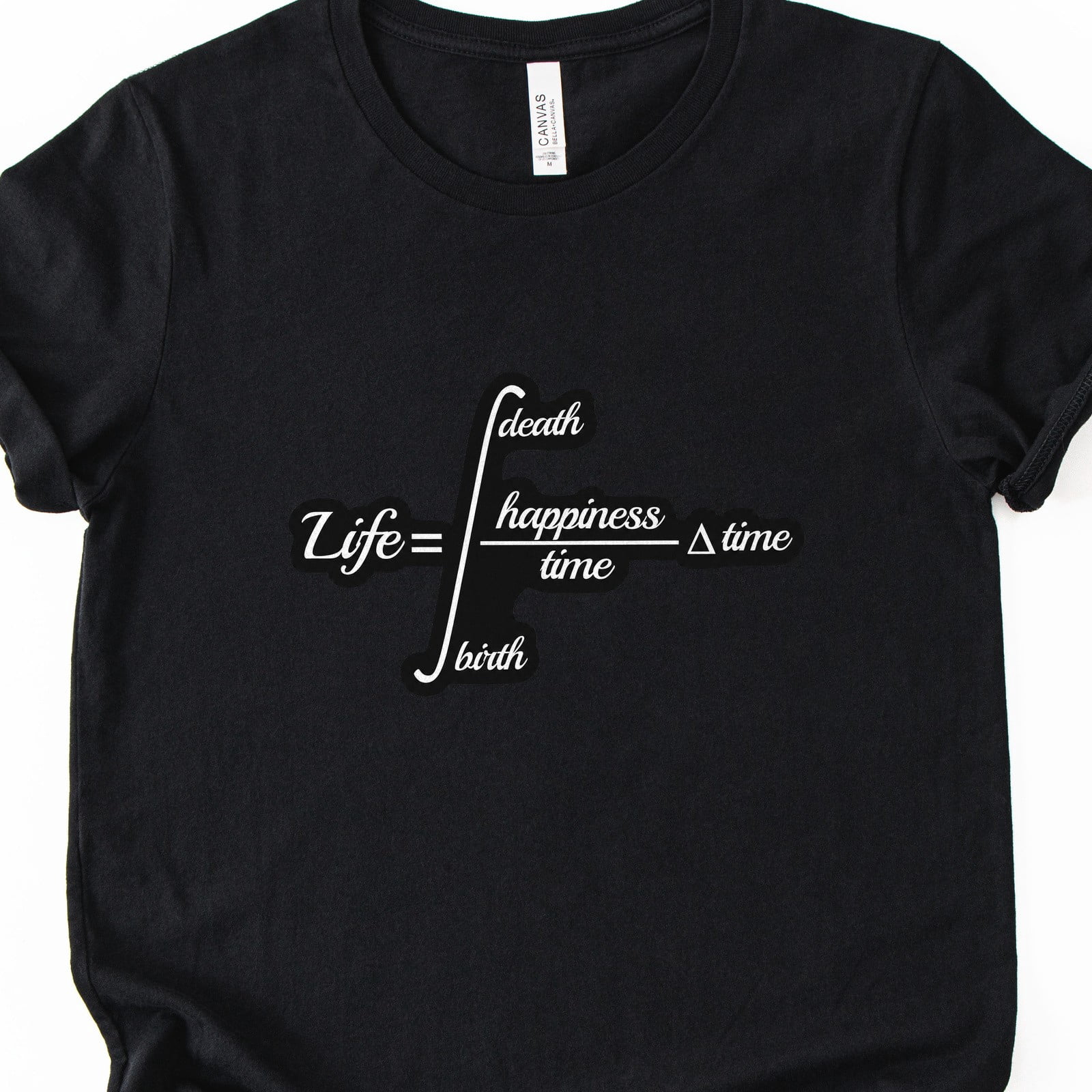 Equation of Life T-Shirt Happiness Integral Math BELLA+ - Walmart.com