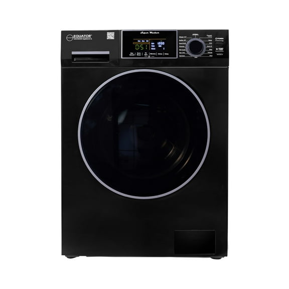 Equator Compact Washer 1.6cf/15lbs PET CYCLE 15 Programs 110V in Black