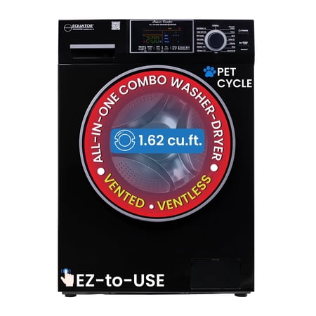 Equator All-in-One 4600 Washer Dryer VENTLESS/VENTED PET Cycle 1.62cf/15lbs 110V
