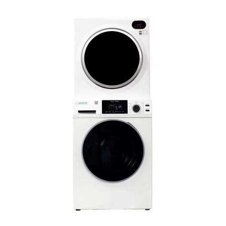 Equator ECONOMY STACKABLE 13 lbs Washer + ULTRA Compact Vented Sensor Dryer 2.6 cf 110V