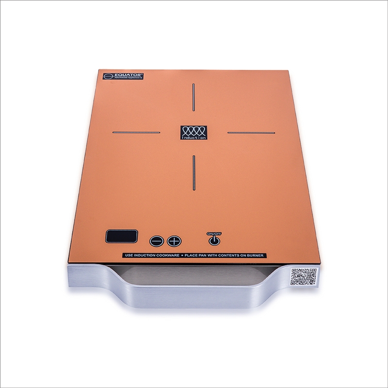 Equator 11inch Portable SingleBurner Induction Cooktop with Handle in Copper