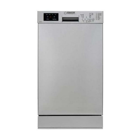 Equator18" Built in Dishwasher 10 Place8 Wash 1/2Load Sensor Wash110V E-Star
