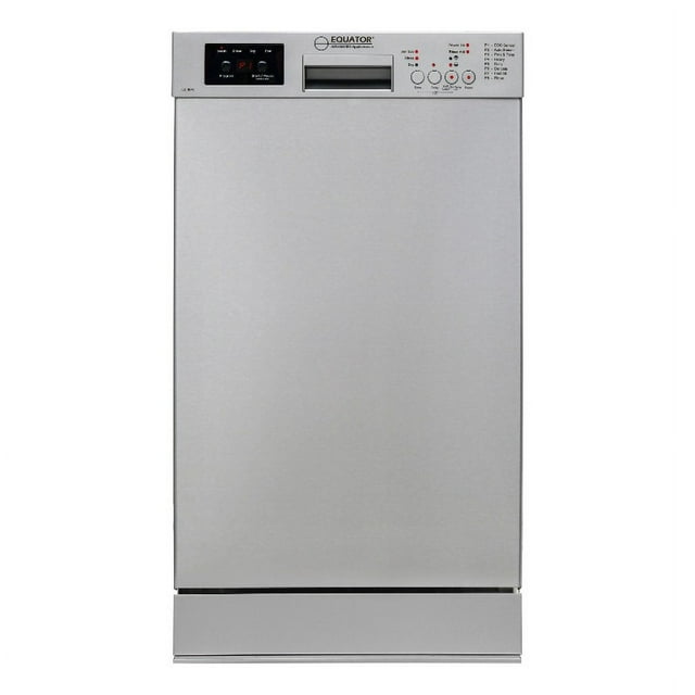 Equator 18"Dishwasher Europe ADA Builtin 10 Place Sani Delay 1/2 Load
