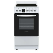 Equator 20" Electric Cooking Range 4 Ceramic Burner CONVECTION OVEN+AIR FRYER White