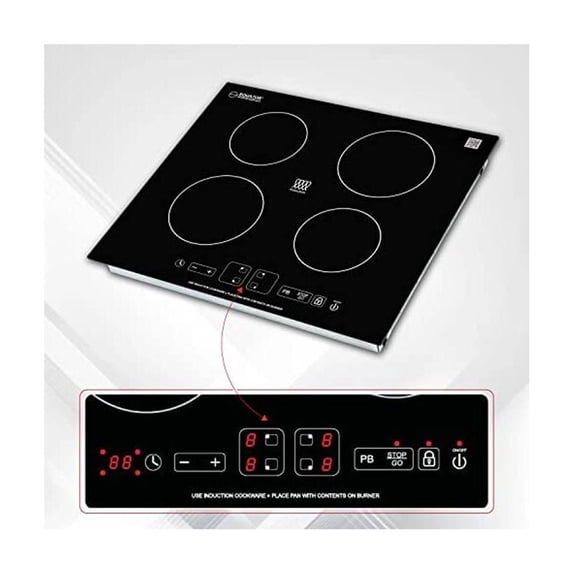 Equator 24" Built in Induction Cooktop 4 Burner