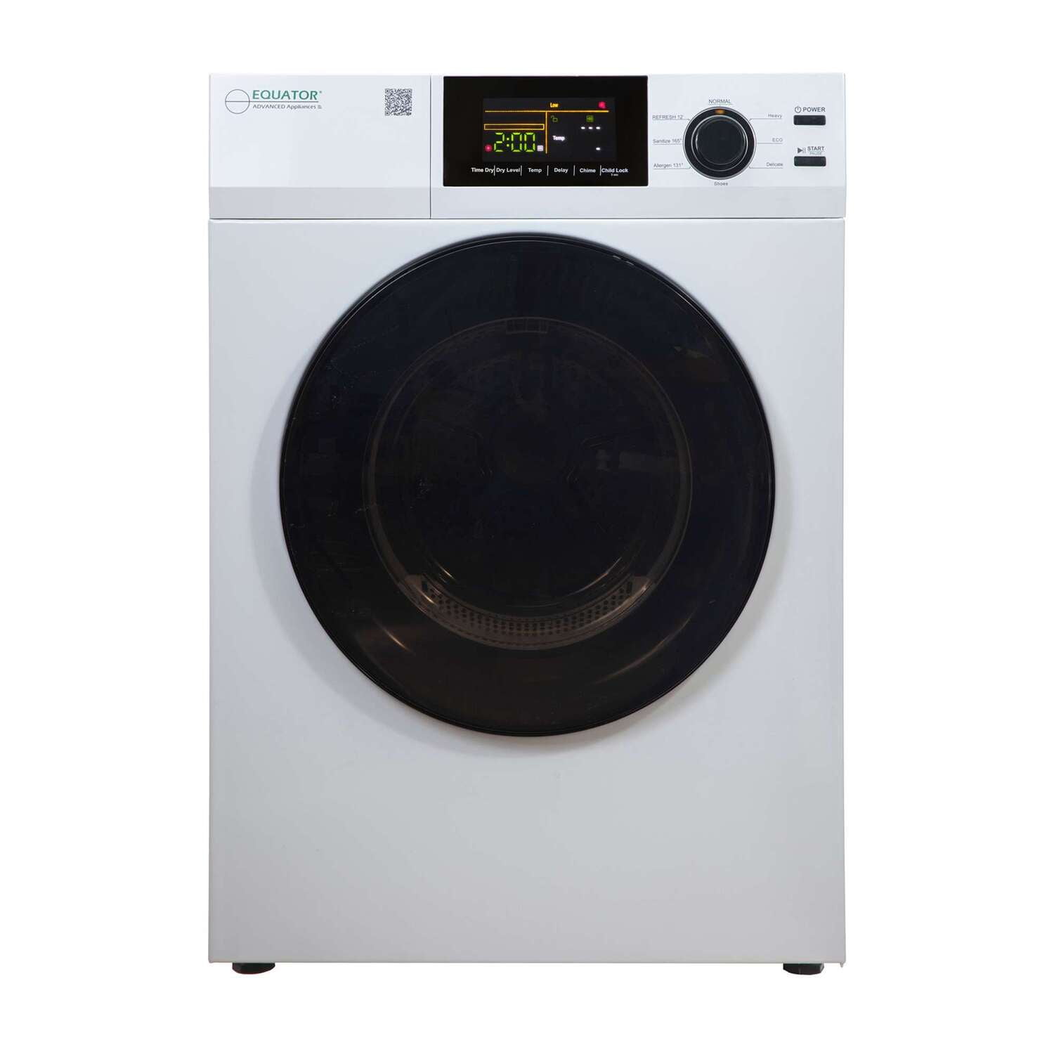 Equator 24" White Portable Vented Dryer with Moisture Sensing