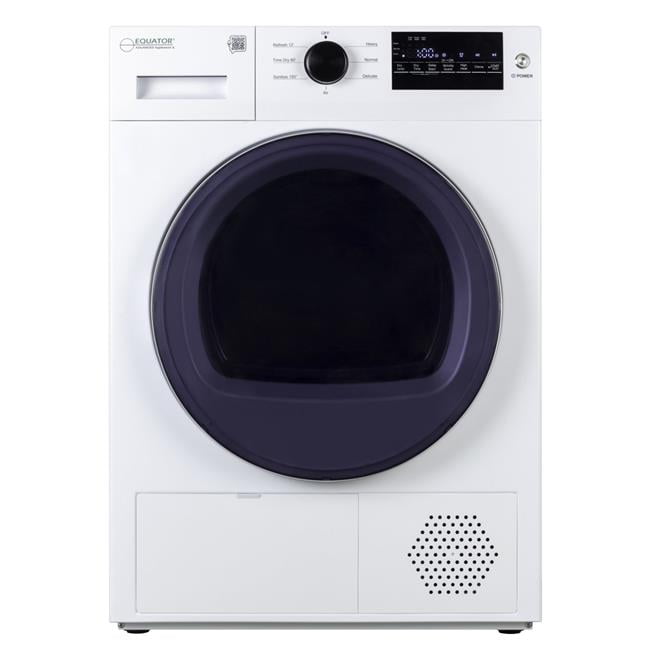 Equator 24" White Front Load Dryer with Moisture Sensing