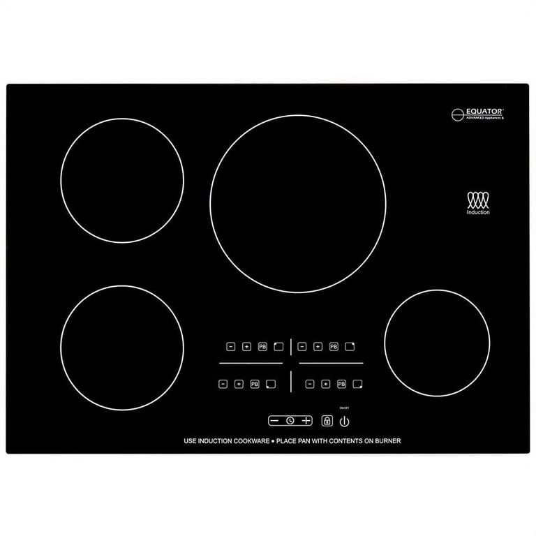 Equator 30 Modern Electric Stove 4 Burners Built in Stainless Steel Induction Cooktop Walmart