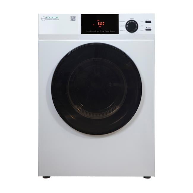 24" White Front-Load Vented Dryer with Moisture Sensing