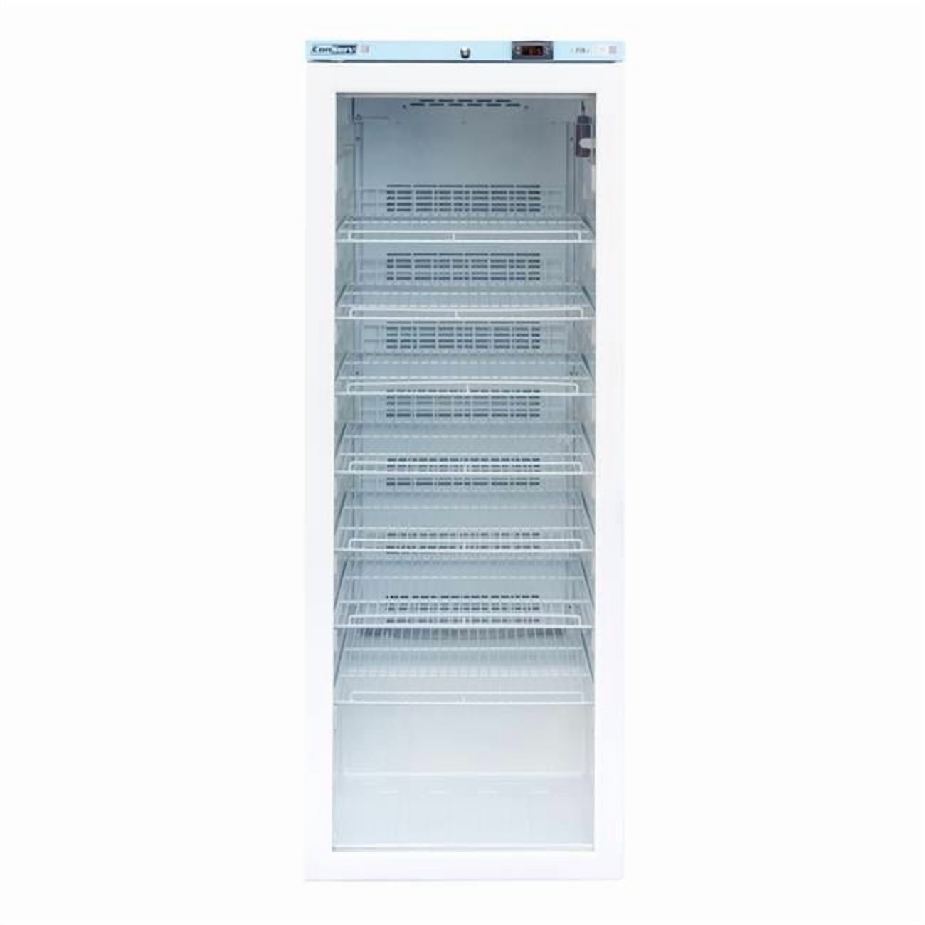 Equator Advanced Appliances  12.7 cu.ft. Commercial Refrigerator in White with Glass Door and Temperature Alarm
