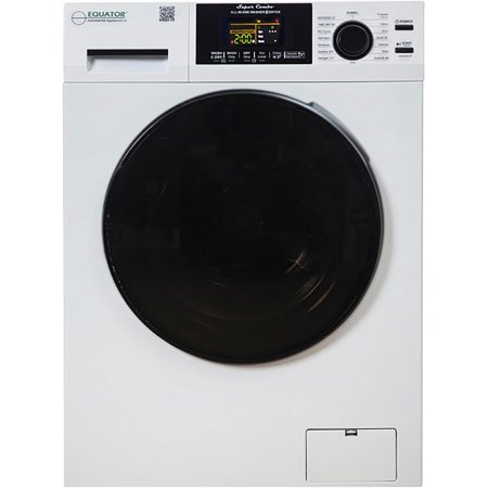 Equator Advanced Appliances All-in-One Washer Dryer - Ventless/Vented, 1.62 cu ft, 15lbs, Pet Cycle, 110V-Color:White