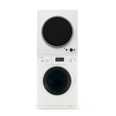 Space-saving Stackable Washer and Dryer set, Quiet, Winterize, Auto-Dry