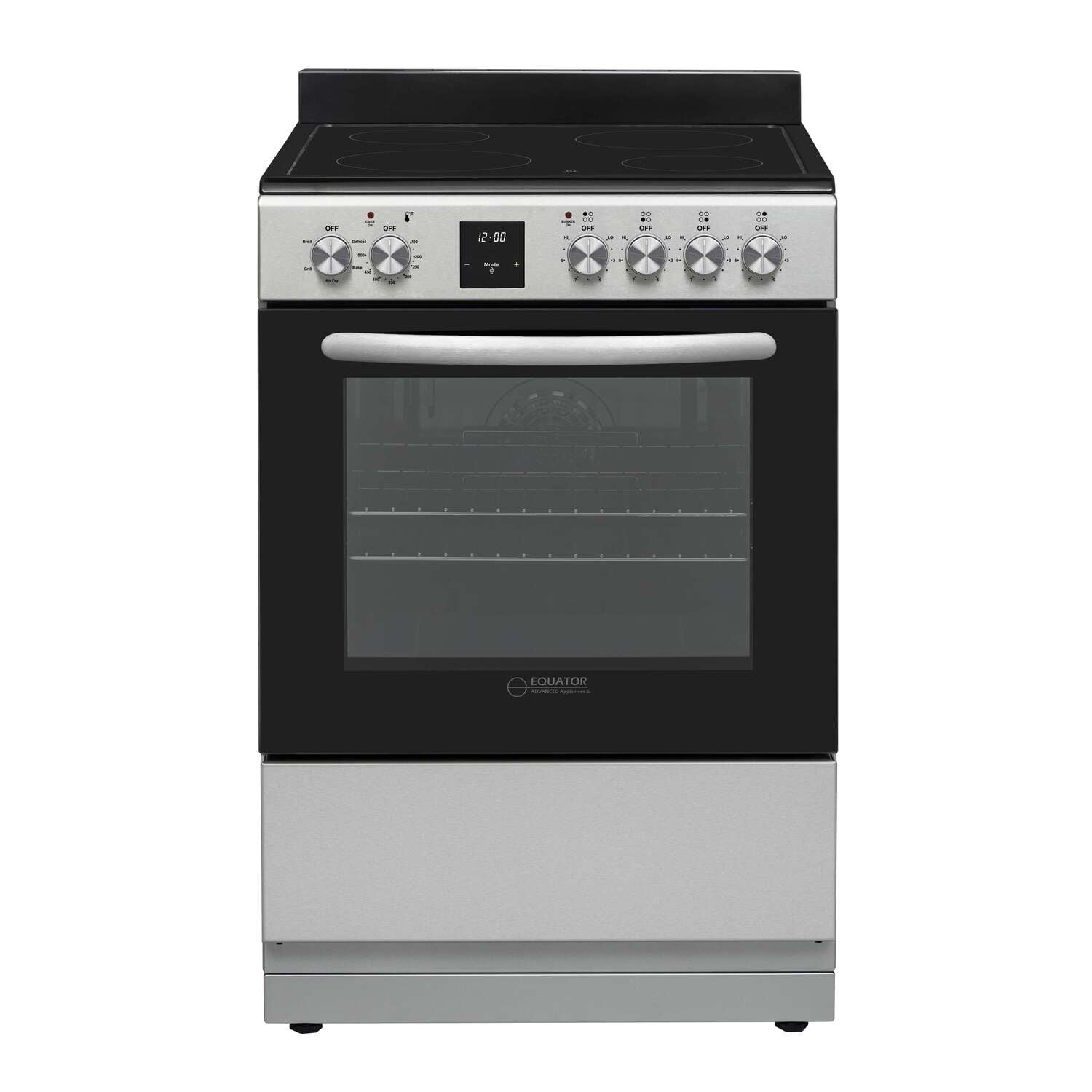 Equator 24" Electric Cooking Range 4 Ceramic Burner CONVECTION OVEN+AIR ...