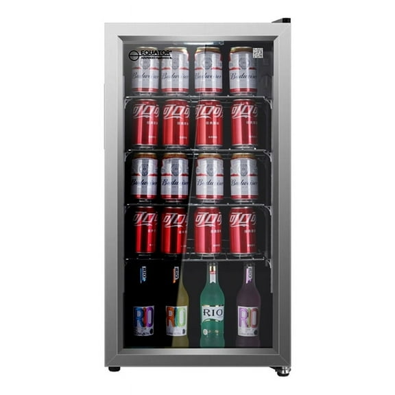 Equator SLIM 18in Freestanding Beverage Refrigerator 3.2 cf 117 cans 110V