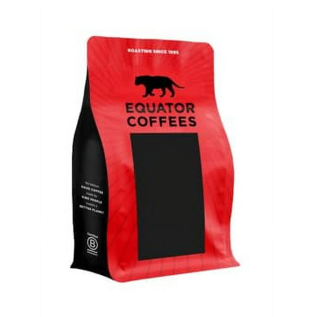 Equator Coffees "Decaf Espresso" Medium Roasted Whole Bean Coffee 12