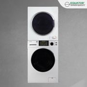 Equator Digital Touch Apartment 110V Set 18lbs Washer+Vented 3.5cf Auto/Time Dry
