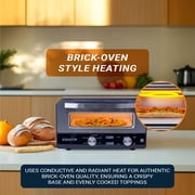 Equator 0.5 cu.ft. Indoor/Outdoor Pizza Oven with Authentic Stone Bake   Cooks 12-Inch Pizzas, 6 Preset Modes, Custom Settings & Accessories Set for True Pizzeria Flavor at Home